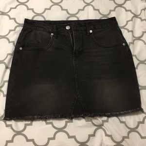 Wild Fable Black Jean Skirt